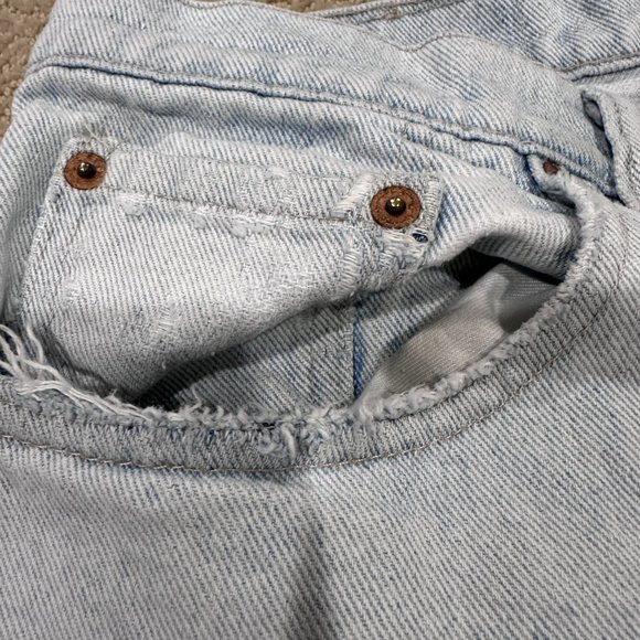 Levis Jean 550 XX Vintage USA Super Light Wash High Rise Relaxed Tapered W36 /38 - Picture 10 of 14